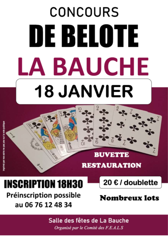 belote janvier 2025